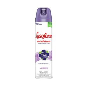 DESINFETANTE LYSOFORM AEROSOL LAVANDA COM 360ML