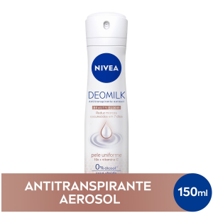 DESODORANTE NIVEA DEOMILK BEAUTY ELIXIR PELE UNIFORME AEROSOL ANTITRANSPIRANTE 150ML.