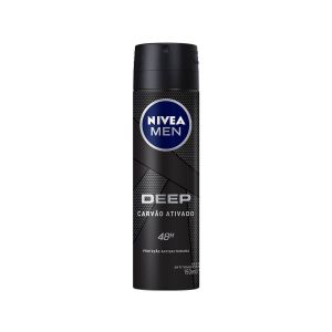 DESODORANTE AEROSOL ANTITRANSPIRANTE NIVEA MEN DEEP ORIGINAL CARVÃO ATIVADO 150ML