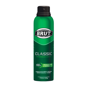 DESODORANTE AEROSSOL BRUT CLASSIC MASCULINO 150ML