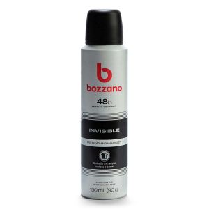 DESODORANTE ANTITRANSPIRANTE AEROSOL BOZZANO INVISIBLE 48H COM 150ML