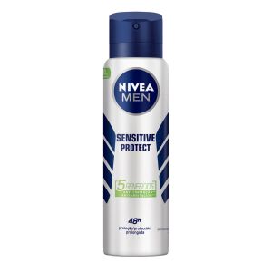 DESODORANTE ANTITRANSPIRANTE AEROSOL NIVEA MEN SENSITIVE PROTECT 48H COM 150ML