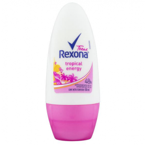 DESODORANTE ANTITRANSPIRANTE ROLL-ON TROPICAL ENERGY REXONA TEENS 50ML