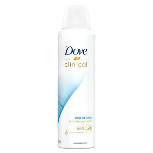 DESODORANTE DOVE CLINICAL ORIGINAL CLEAN 96H AEROSOL ANTITRANSPIRANTE COM 150ML
