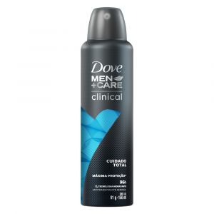 DESODORANTE DOVE MEN +CARE CLINICAL CUIDADO TOTAL AEROSOL ANTITRANSPIRANTE COM 150ML