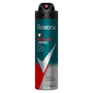 DESODORANTE REXONA MEN ANTIBACTERIAL + INVISIBLE AEROSSOL ANTITRANSPIRANTE COM 150ML