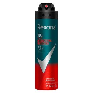 DESODORANTE REXONA MEN ANTIBACTERIAL PROTECTION AEROSSOL ANTITRANSPIRANTE COM 150ML