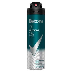 DESODORANTE REXONA MEN SEM PERFUME AEROSSOL ANTITRANSPIRANTE COM 150ML