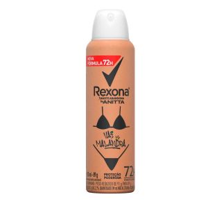 DESODORANTE REXONA VAI MALANDRA BY ANITTA AEROSOL ANTITRANSPIRANTE COM 150ML
