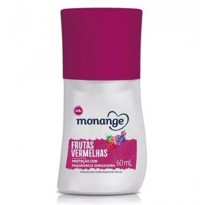 DESODORANTE ROLL-ON ANTITRANSPIRANTE MONANGE FEMININO FRUTAS VERMELHAS 60ML