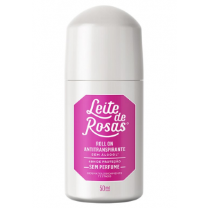 DESODORANTE ROLL ON LEITE DE ROSAS FEMININO SEM PERFUME 48H 50ML