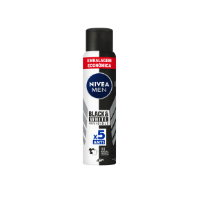 DESODORANTE NIVE MEN BLACK & WHITE INVISIBLE 48H ANTITRANSPIRANTE MASCULINO AEROSOL 200ML