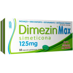 DIMEZIN MAX 125MG COM 10 CÁPSULAS TEUTO