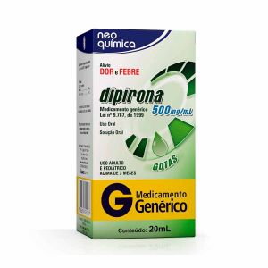 DIPIRONA GOTAS 500MG/ML COM 20ML - NEO QUÍMICA