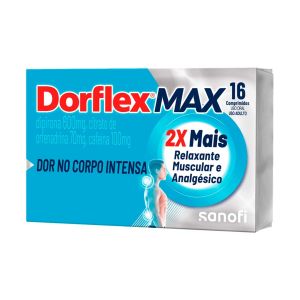 DORFLEX MAX 600MG + 70MG + 100MG COM 16 COMPRIMIDOS