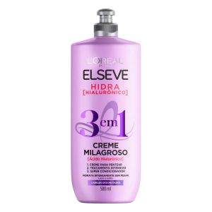 CREME MILAGROSO ELSEVE 3 EM 1 HIDRA HIALURÔNICO COM 500ML