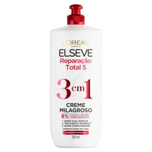 CREME MILAGROSO ELSEVE 3 EM 1 REPARAÇÃO TOTAL 5 COM 500ML