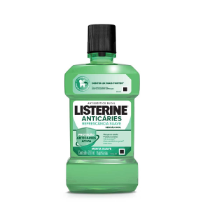 ENXAGUANTE ANTISSÉPTICO BUCAL LISTERINE ANTICÁRIES ZERO ÁLCOOL COM 250ML