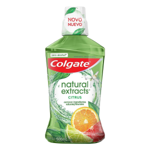 ENXAGUANTE ANTISSÉPTICO BUCAL COLGATE NATURAL EXTRACTS CITRUS ZERO ÁLCOOL COM 500ML