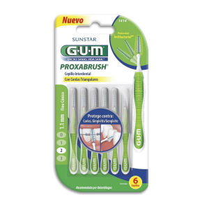 ESCOVA DE DENTE INTERDENTAL PORTÁTIL G.U.M PROXABRUSH CERDA FINA 1.1MM COM 4 UNIDADES