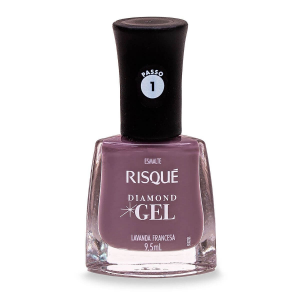 ESMALTE RISQUÉ DIAMOND GEL LAVANDA FRANCESA HIPOALERGÊNICO COM 9,5ML