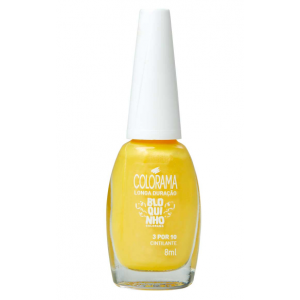 ESMALTE CINTILANTE COLORAMA BLOQUINHO 3 POR 10 COM 8ML