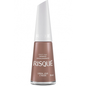 ESMALTE CREMOSO RISQUÉ LINDA, LEVE E NUDE HIPOALERGÊNICO COM 8ML