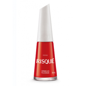 ESMALTE RISQUÉ VERMELHO FELICIDADE 8ML