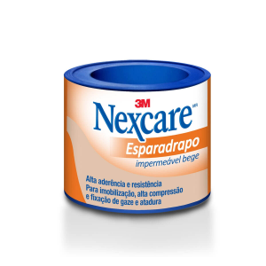ESPARADRAPO IMPERMEÁVEL NEXCARE BEGE DE 25MM X 0,9M COM 1 UNIDADE