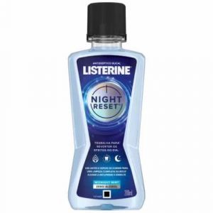 EXAGUANTE BUCAL LISTERINE NIGHT RESETZERO ÁCOOL MINDIGHT MINT COM 200ML