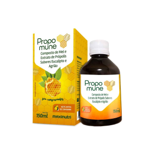 EXTRATO DE PRÓPOLIS E COMPOSTO DE MEL PROPOMUNE XAROPE COM 150ML MAXINUTRI 