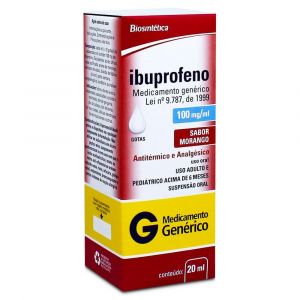 IBUPROFENO GOTAS 100MG COM 20ML - BIOSINTETI