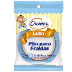 FITA PARA FRALDAS CREMER LUXO AZUL 20M