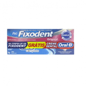 FIXODENT CREME ORIGINAL 68G GRATIS CREME DENTAL