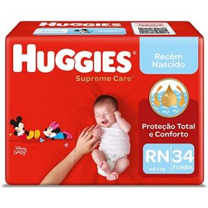 FRALDAS HUGGIES NATURAL CARE MEGA R/N 34UN