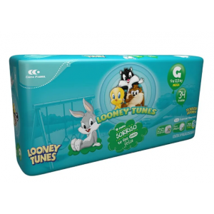 FRALDA BABY LOONEY TUNES MEGA G 34 UNIDADES