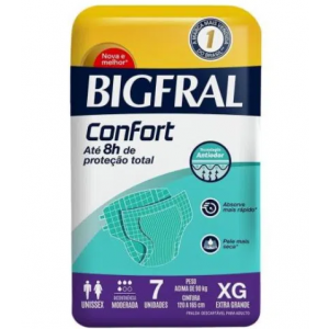 FRALDA BIGFRAL CONFORT XG 7 UNIDADES