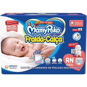 FRALDA CALÇA MAMYPOKO RN 20 UNIDADES
