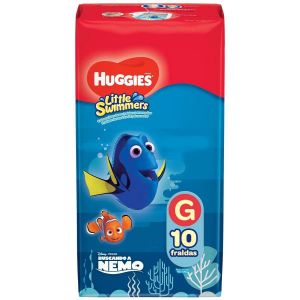 FRALDA HUGGIES PRAIA E PISCINA LITTLE SWIMMERS G - 10 UNIDADES