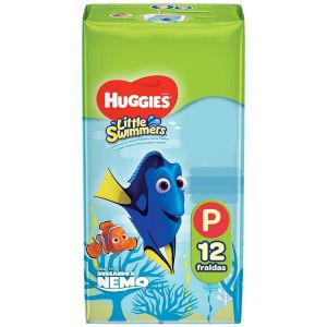 FRALDA HUGGIES PRAIA E PISCINA LITTLE SWIMMERS P - 12 UNIDADES