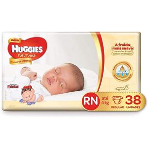 FRALDA HUGGIES RN TURMA DA MÔNICA PRIMEIROS 100 DIAS MEGA COM 38 UNIDADES