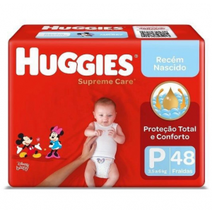 FRALDA HUGGIES SUPREME CARE P - 48 FRALDAS