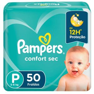 FRALDA PAMPERS CONFORT SEC P - 50 UNIDADES