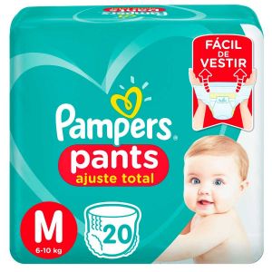 FRALDA PAMPERS PANTS AJUSTE TOTAL M - 20 UNIDADES