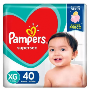 FRALDA PAMPERS SUPERSEC XG 40UN