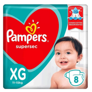 FRALDA PAMPERS SUPERSEC XG 8UN