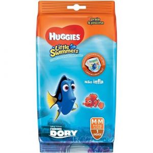 FRALDA HUGGIES PRAIA E PISCINA M COM 1 UNIDADE