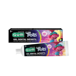 GEL DENTAL INFANTIL G.U.M TROLLS COM 50G