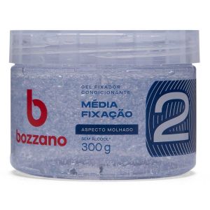 GEL FIXADOR CONDICIONANTE BOZZANO ASPECTO MOLHADO MÉDIA FIXAÇÃO 2 COM 300G