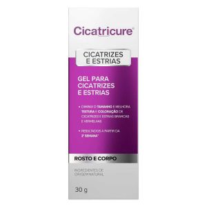 GEL PARA CICATRIZES E ESTRIAS CICATRICURE ROSTO E CORPO COM 30G